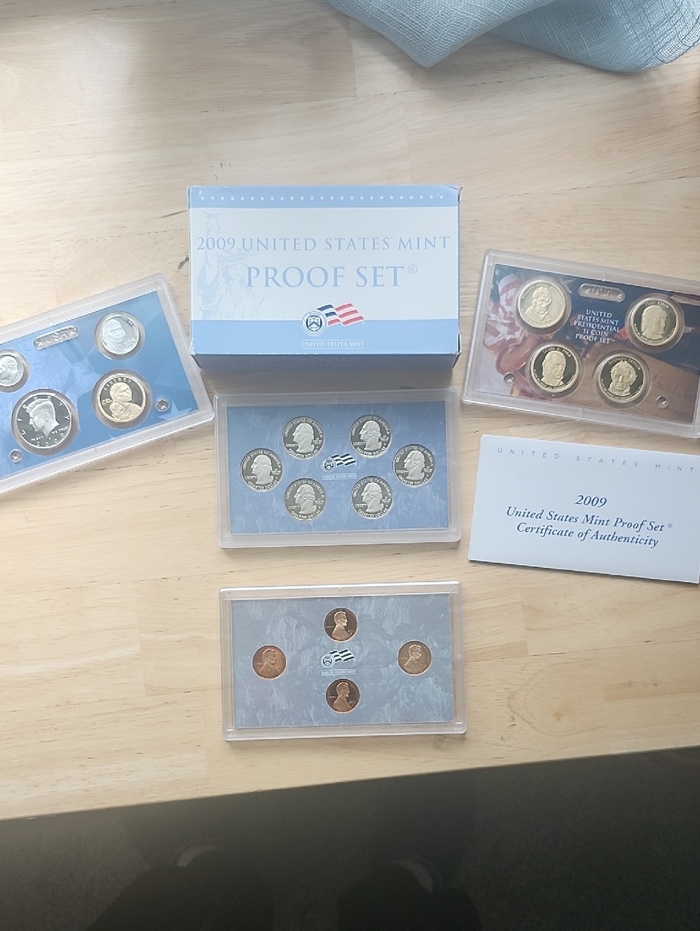2009 United States Mint Proof Set -18 Coin Set Proof Condition W COA